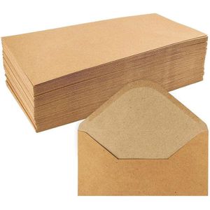 Ideen-mit-Herz Briefumschläge braun, DIN lang, ohne Fenster, nassklebend, 110g/m², 100 Stück