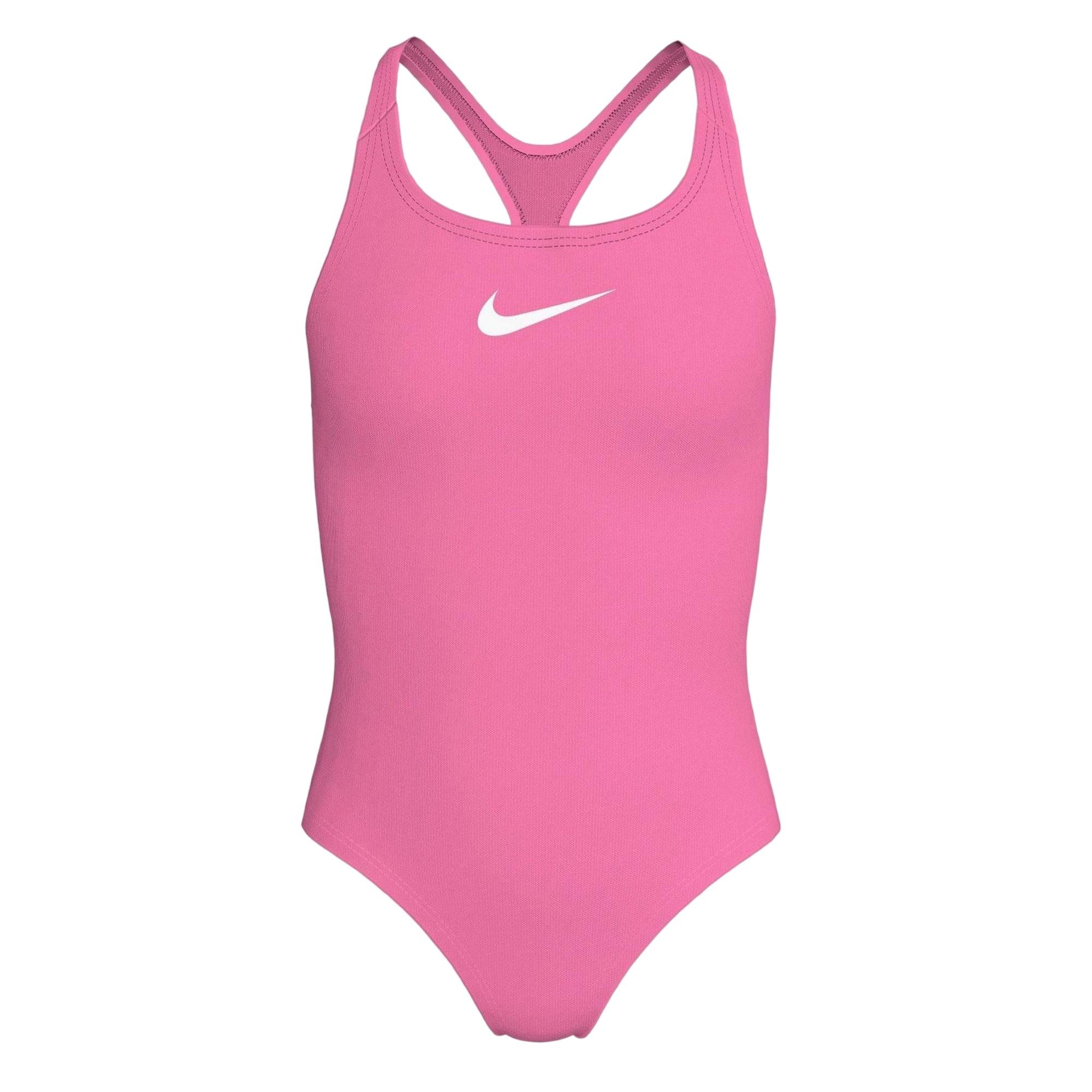 Nike Essentieel badpak met racerback voor meisjes (Roze gloed)