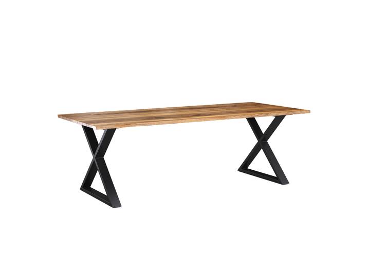 Esstisch Holz ACACIA X-Fuss 200 x 90 cm