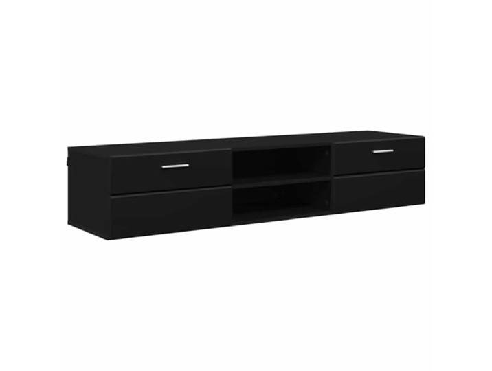 Schrank aus Holz, 150 x 39 x 30 cm, Schwarz, für moderne Aufbewahrung Minimalistisches Design, mattes Finish, geräumige Fächer, Innenraum, einfache Wartung