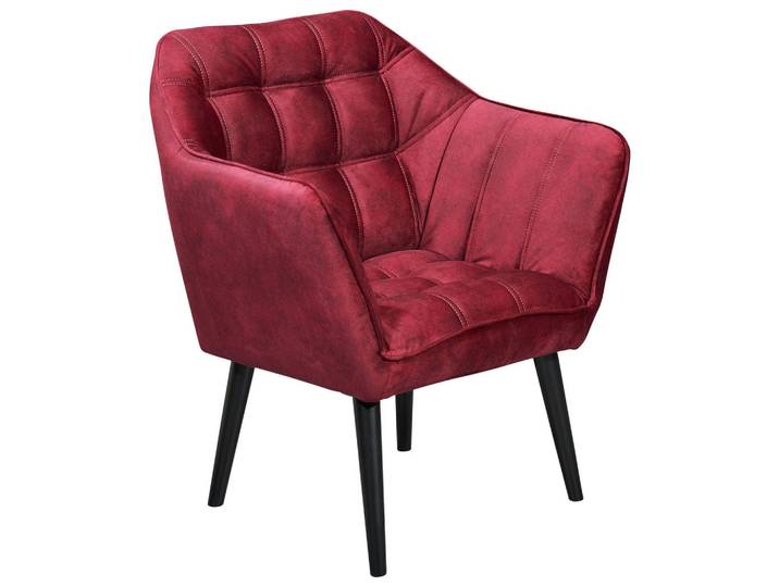 Mid.you Cocktailsessel, Weinrot, Holz, 84x87x70 cm, Wohnzimmer, Sessel, Cocktailsessel