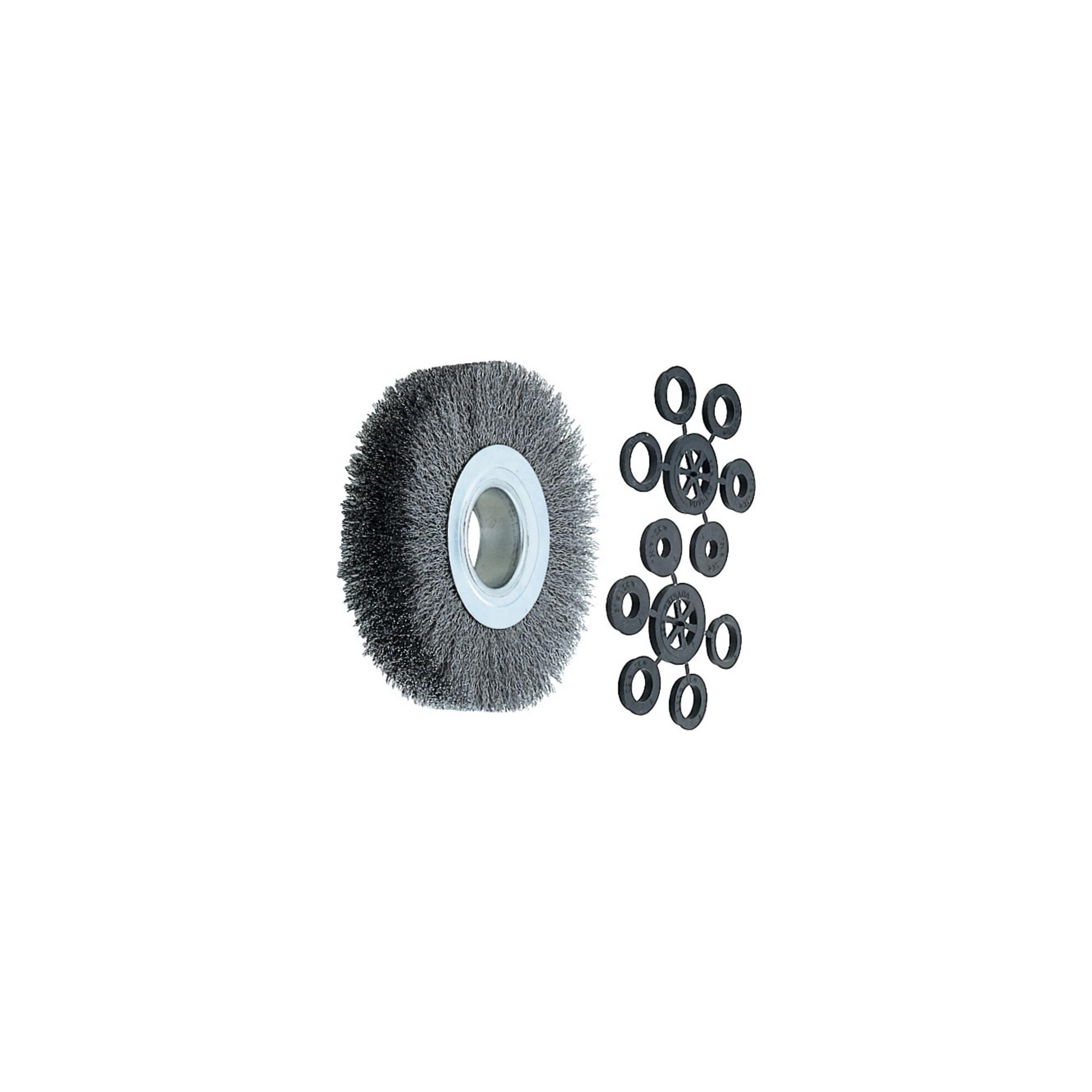 Lessmann Draht-Rundbürste Stahldraht 0,20 mm, Bürsten-⌀xBesatzbreite: 150X30 mm (344143)