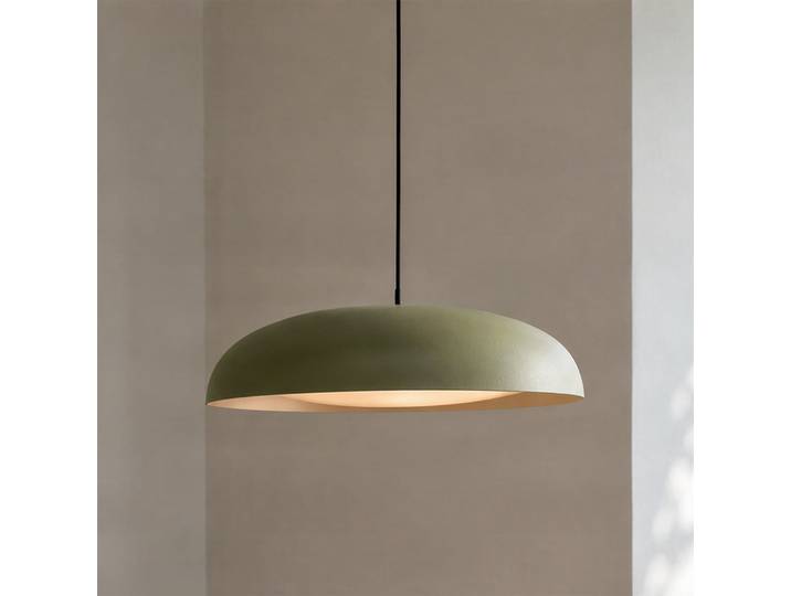 Suspension LED Florie, verte, en métal, Ø 40 cm - Lindby - Salle à manger - Moderne - À ampoule unique
