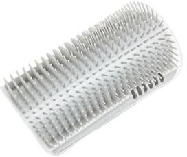 Uplifted Finds Durian Point Sensory Scratcher Wall Mounted Self Grooming Corner Brush & Pet Massage Interface grey
