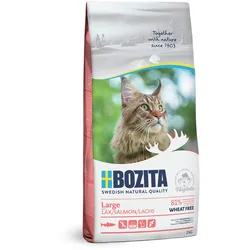 Bozita Large Wheat Free Salmon Katzentrockenfutter Sparpaket 2 x 2 Kilogramm