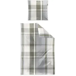 Irisette, Bettwäsche, Panda 8680 grün (Bettwäsche Set, 135x200 cm, 80x80 cm)