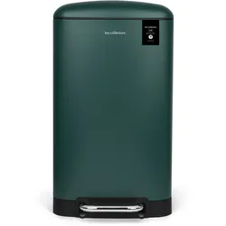 Les Collectors Tret-Mülleimer N°701 / Edelstahl 30 L / herausnehmbarer Inneneimer/ rechteckig Grün