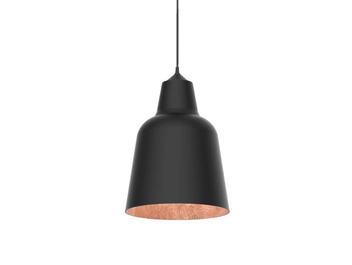 Dong - lampe à suspension en métal cuivre nero e27
