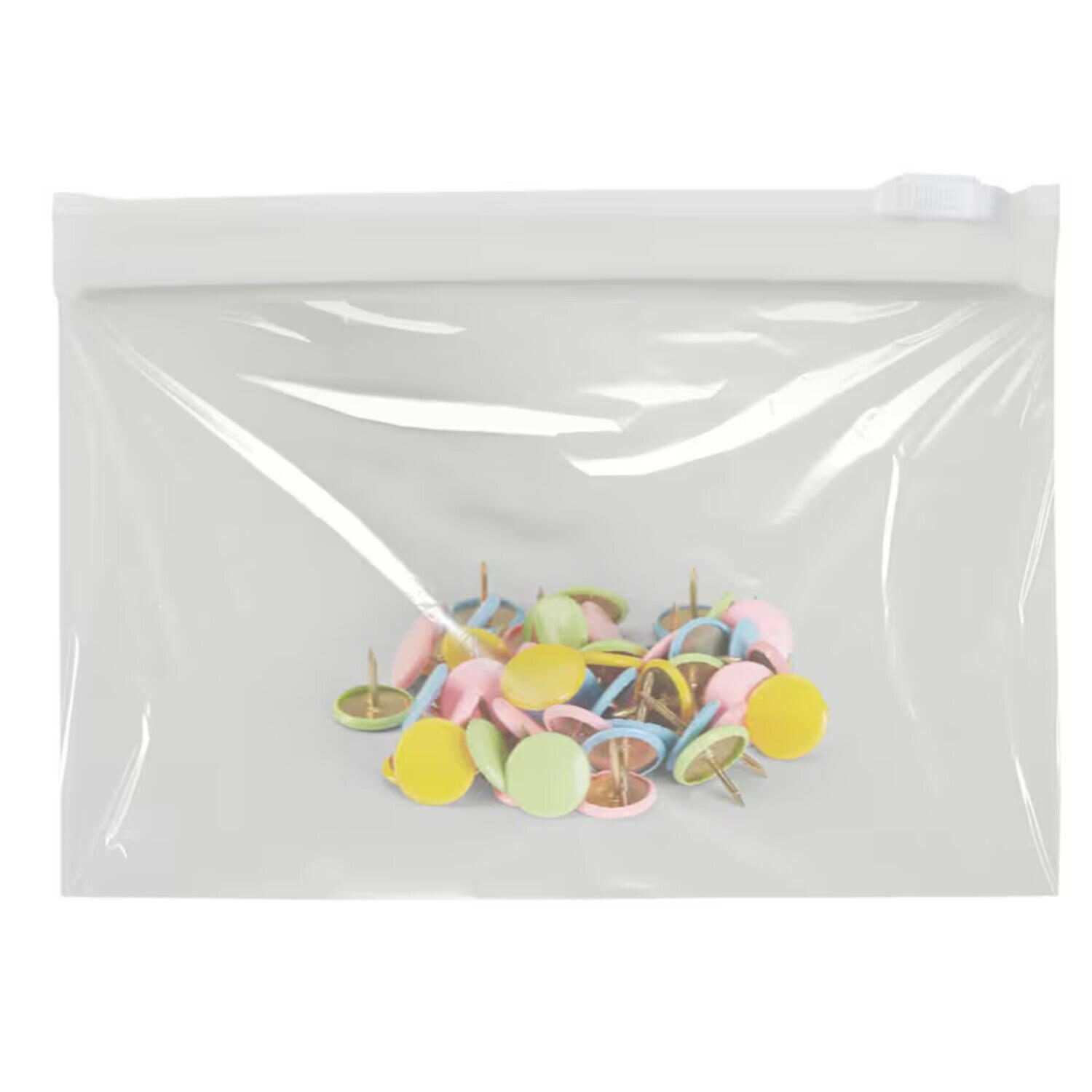 Topmatic® Gleitverschlussbeutel transparent/weiß 70 my, 1 St. 441085