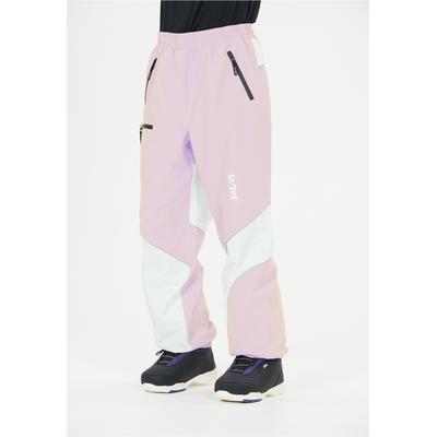 Skihose SLOPE "Blizz", Damen, Gr. S, US-Größen, rosa (pink, weiß), 100% Polyester, mehrfarbig, lang, Hosen Skihose, mit wasserabweisender Ausrüstung
