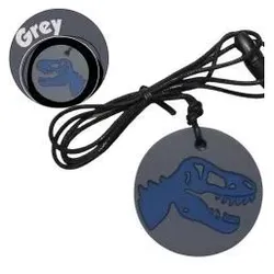 Jellystone Designs, Beissring, Anti-Stress-Beisskette - grauer Dinosaurier