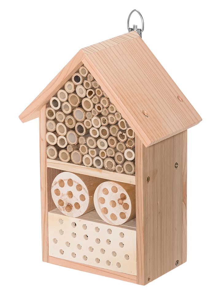 Tarmo Insektenhotel in Hellbraun - (B)17 x (H)25,5 x (T)10 cm - onesize