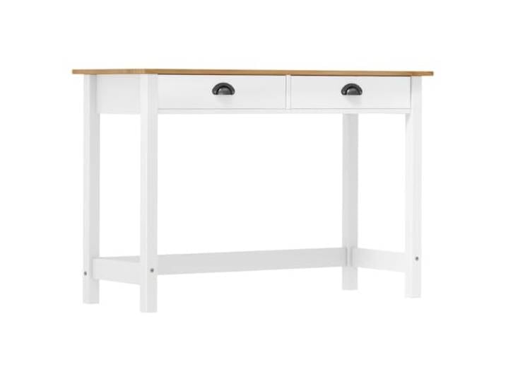 vidaXL Kiefernholz Massiv Konsolentisch mit 2 Schubladen Konsole Beistelltisch Flurtisch Ablagetisch Sideboard Frisiertisch 110x45x74cm