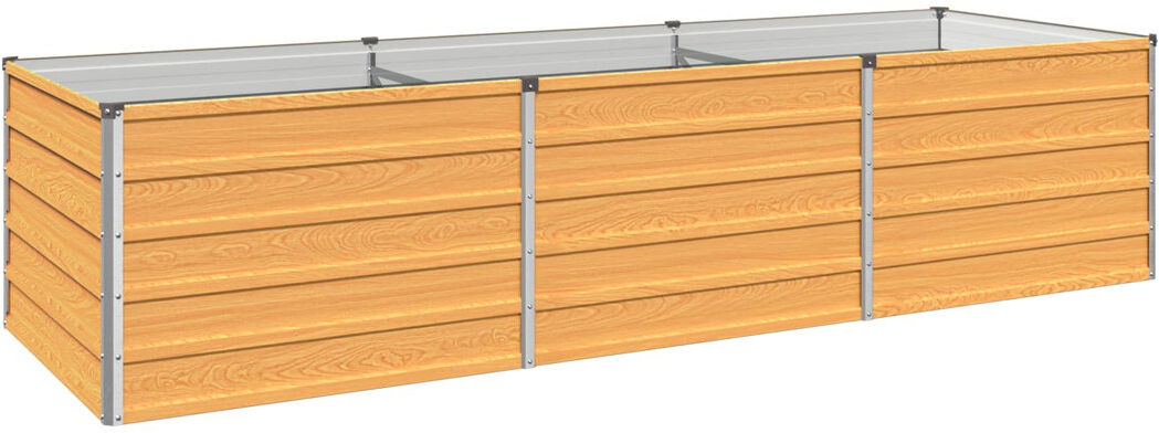 Rio Outdoor Raised Garden Bed Natural 55cm H x 240cm W x 80cm D