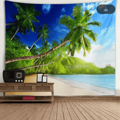 Inspire Picks 3D Window Scenery Tapestry Nature Wall Mural Background Decor 7 150x130cm