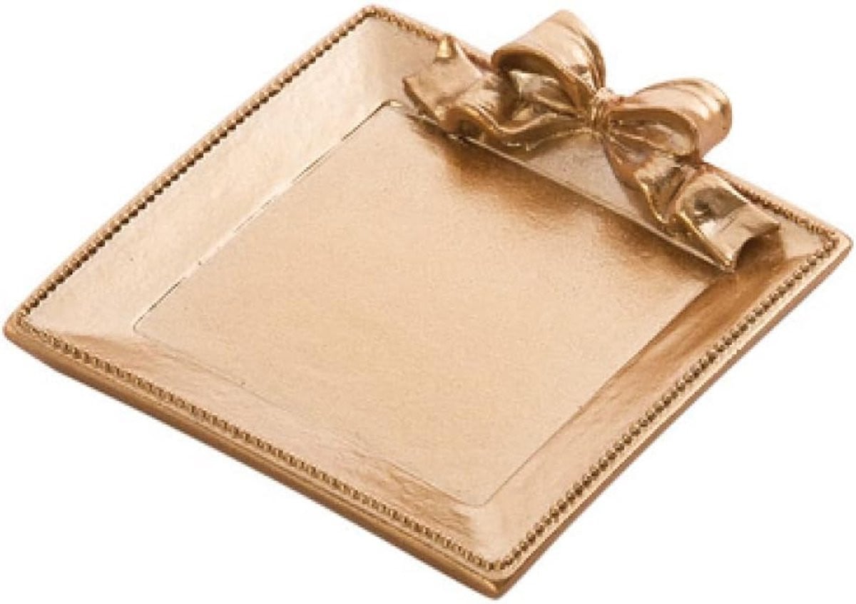 Goudkleurig Sieraden Dienblad in Nordic Stijl - Breedte: 9,5 cm, Diepte: 9 cm