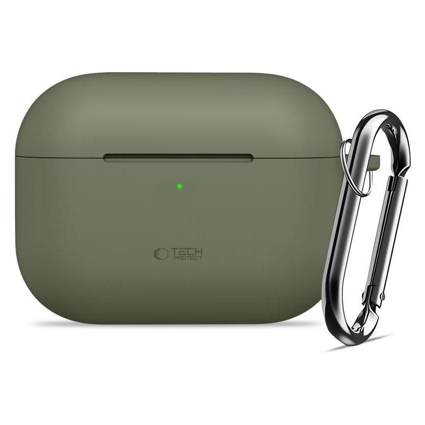 4Kom Tech-Protect Silikonhaken Für Apple Airpods Pro 3 Olivgrün (Kopfhörer Hülle) (62761287)