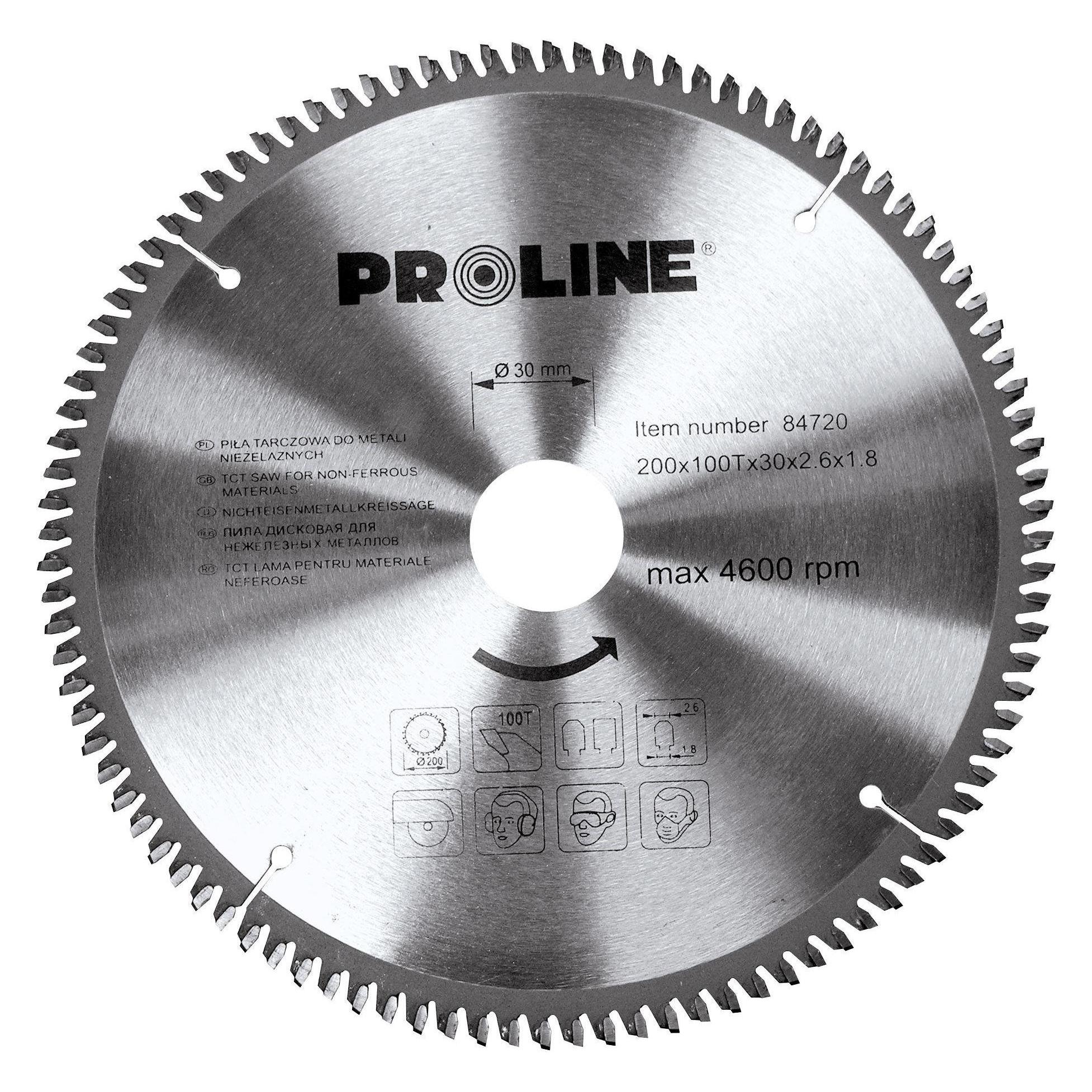 Proline Metal circular saw, colored. 210 * 100 t * 30/20 (84722)