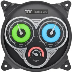 Thermaltake Pacific TF3 Liquid Cooling System Dashboard (schwarz) (120 mm), PC Lüfter, Schwarz, Grau