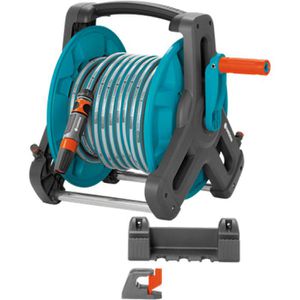 Gardena Schlauchtrommel Classic 50 Set, 8009-20, 20m Schlauchlänge, Wandmontage