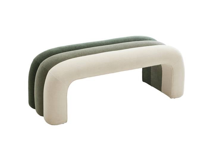 Xora Hockerbank, Grün, Hellgrün, Beige, 2-Sitzer, 121.5x46.5x46.5 cm, Schlafzimmer, Bettbank