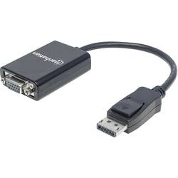 Manhattan 151962 DisplayPort / VGA Adapter [1x DisplayPort Stecker - 1x VGA-Buchse] Schwarz UL-zertifiziert 15.00 cm