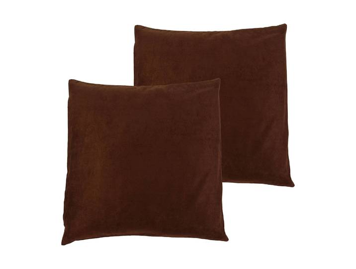 Kissenbezug Alcatraz 2er-Set Braun/Braun 40 x 40cm Kunstfaser