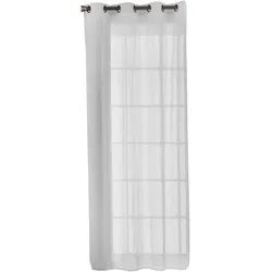 Einfarbige Gardine 140x260 cm Baumwolle made in Spain Optisch Weiß Naturals