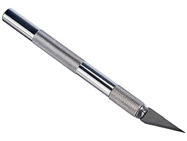 Westcott E-84010 00 Scalpel, Met Metalen Handvat En Verwisselbaar Lemmet, 12cCm, Zilver