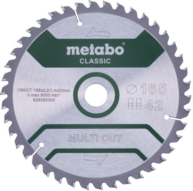 MultiCutClassic Metabo 165x20 42 FZ/TZ 5° (628280000)