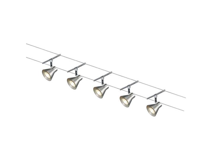 Seilsystem - Farbe: Nickel satiniert - LED - Lichtfarbe: Warmweiss - Material: Metall- LED Energiesparlampe