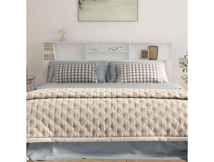 Remise 2026®Accessoire lit avec rangement Blanc - Armoire de tête de lit Blanc - 200x19x103 5cm 322 1616721