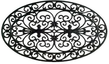Imports Decor Swirls Oval Door Mat (30 x 18) - 30 x 18