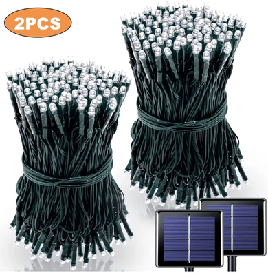 Inspire Essentials GlowCharm Solar Fairy String Lights For Garden And Holiday Decor f 39.8ft(12m) 100led