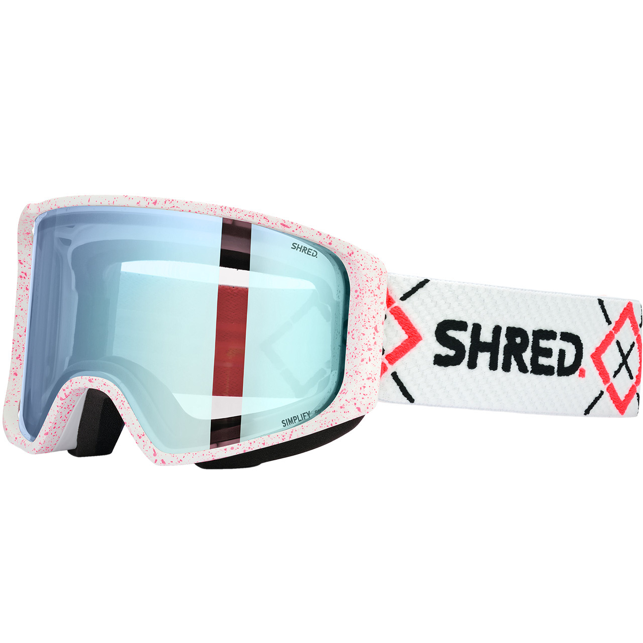 Shred Simplify bigshow white/rust CBL 2.0 ice mirror