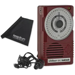 Wittner Metronom QM 2 Taktell Rubinrot inklusive Ohrhörer mit Tuch (Metronom), Zubehör Instrumente, Rot