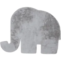 Luna Teppich kleiner Elefant silberfarben