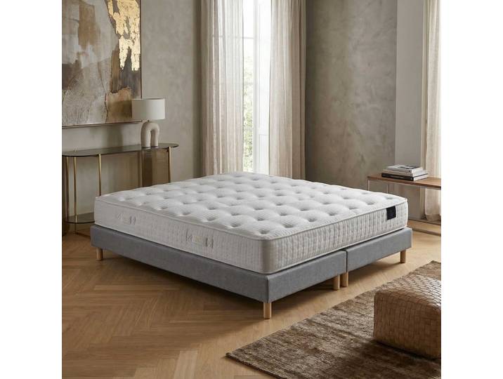 Matelas hybride ensachés selene 2 accueil latex h26 sommier gris