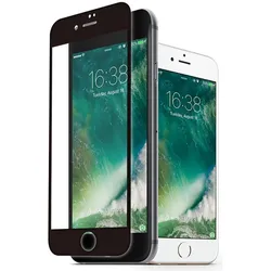 KMP Protective Glass (1 Stk., Apple iPhone 7), Smartphone Schutzfolie, Schwarz