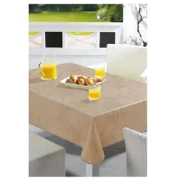 PEYER SYNTEX Wachstuchtischdecke »Milano Marmor« 110 x 140 cm beige, 110 cm
