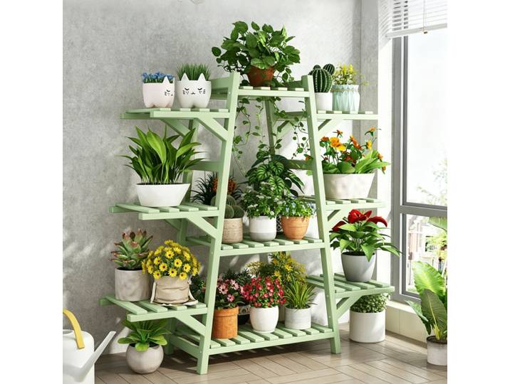 Étagère sur pied multi-niveaux pour balcon, support à plantes pour salon, support pour pots de fleurs, support pour plantes grimpantes, support pour plantes succulentes