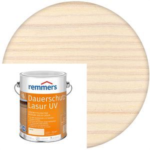 Remmers Holzlasur Dauerschutz-Lasur UV, 2,5l, außen, wetterfest, weiß