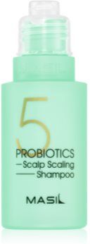 MASIL 5 Probiotics Scalp Scaling champô de limpeza profunda contra caspa oleosa 50 ml. 5 Probiotics Scalp Scaling