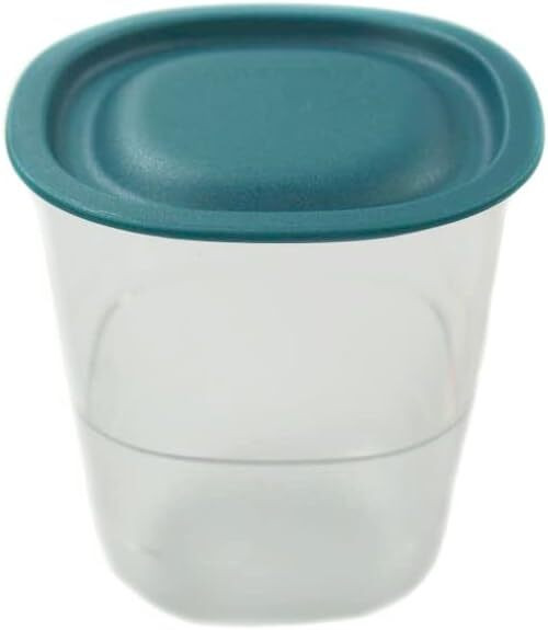 Tupperware Clear Collection beker, 230 ml, donker turkoois, Classic Royal Tafelperle