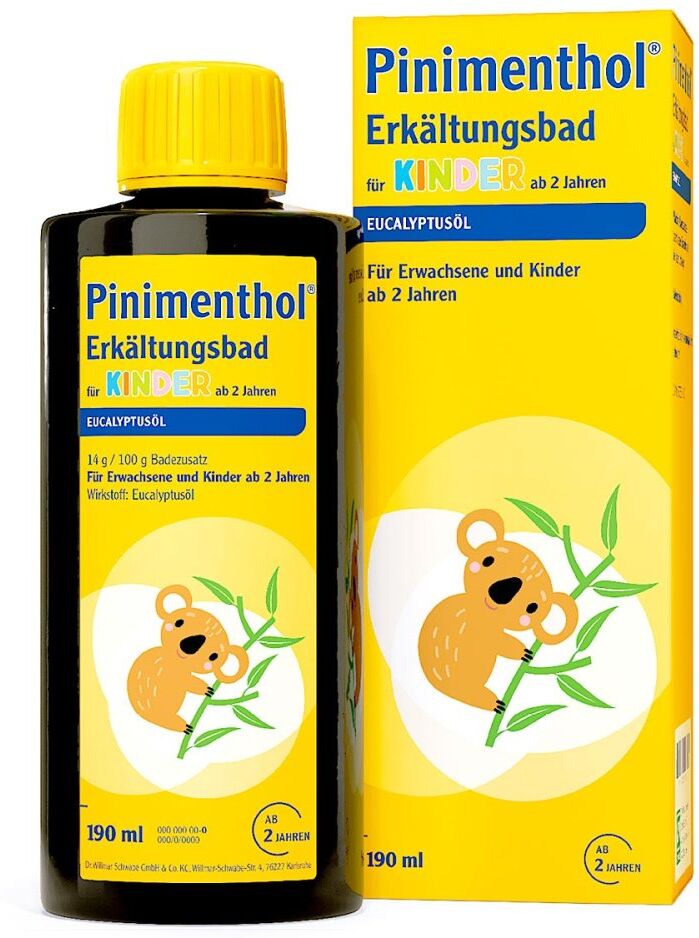 Pinimenthol Erkältungsbad für Kinder ab 2 Jahren Eucalyptus