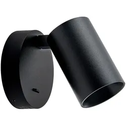 Deko-Light CAN Tilt Wandaufbauleuchte rund USB 1x GU10 Schwarz