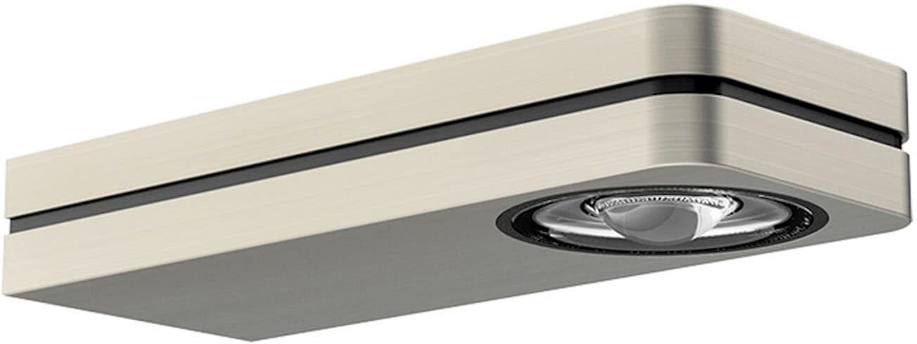 EVOTEC Wandleuchte "LIGHT WAVE", Energieeffizienz: G (A-G), silber (silberfarben, schwarz), H: 3,2cm, Leuchten, Wandleuchte