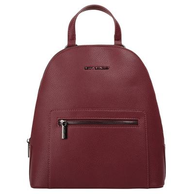 Cityrucksack BETTY BARCLAY "BETTY BARCLAY Damen", Damen, Gr. B/H/T: 27cm x 29cm x 13cm, onesize, rot, Polyester, leicht glänzend, unifarben, Rucksäcke Cityrucksack