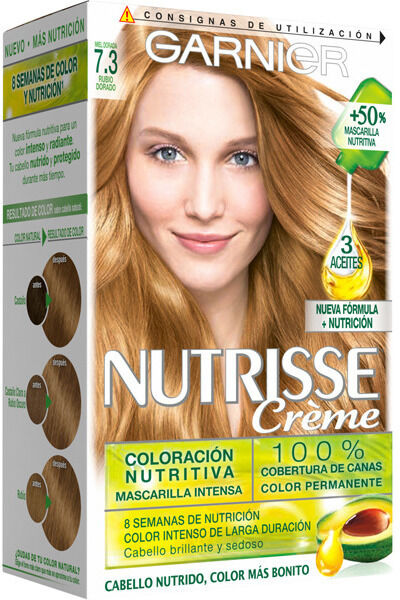 Garnier Nutrisse Creme Nourishing Permanent Color 7.3 Rubio Dorado