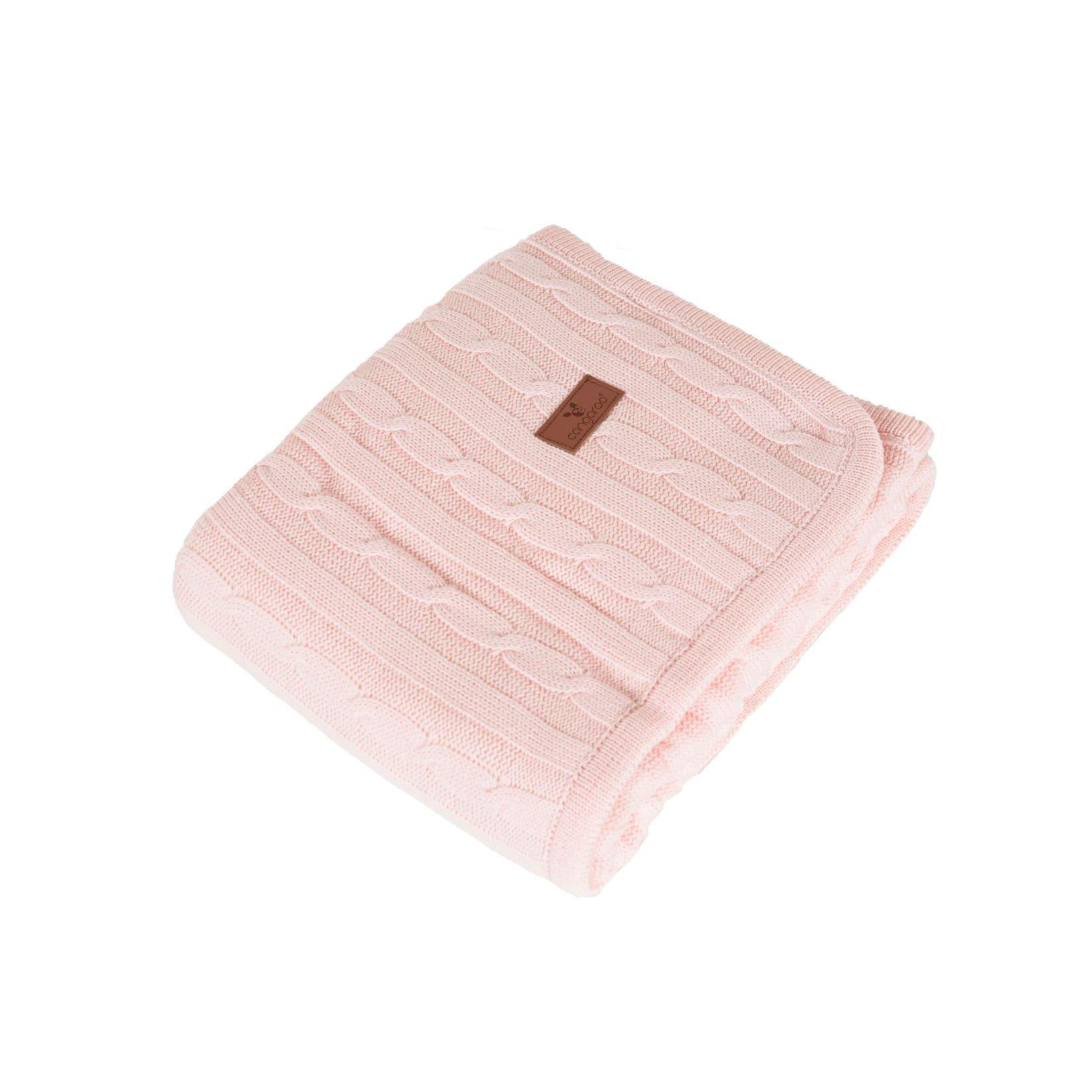 Cangaroo Babydecke 100x75cm Sherpy 100% Baumwolle waschbar weich warm ab Geburt rosa